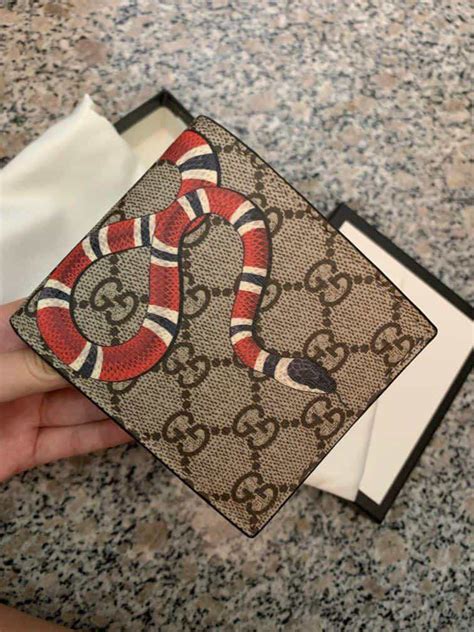 mens fake gucci wallet|authentic gucci snake wallet.